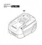 Bosch 1 607 A35 0FE PBA 18V 5,0Ah W-C Battery Pack Spare Parts
